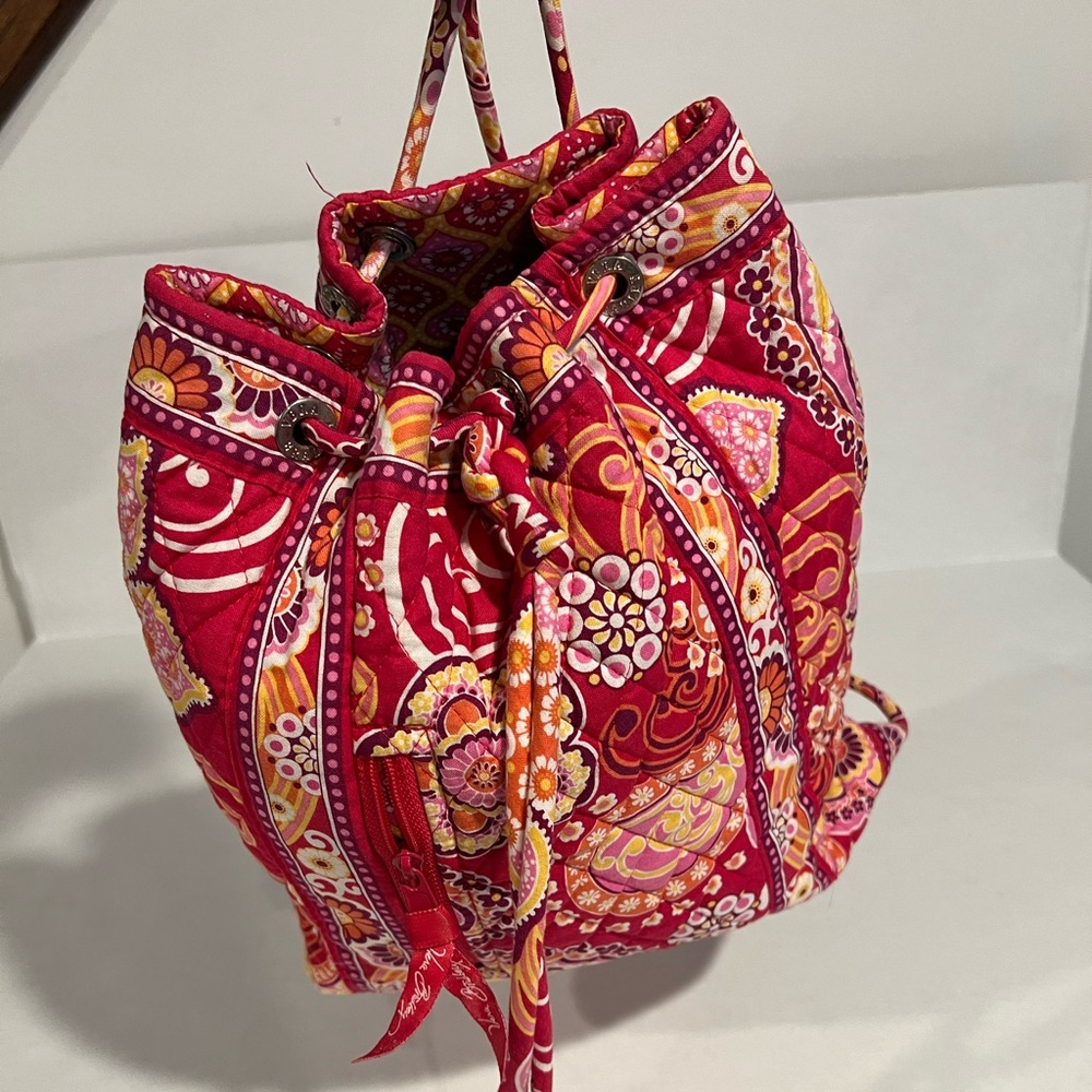 Vera Bradley Paisley lighten up drawstring backpack